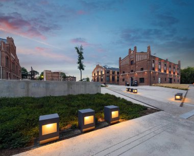 Güneş battıktan sonra Silesian Müzesi.