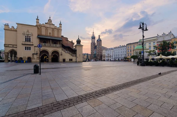 Krakov Rynek Glowny - hlavní náměstí. — Stock fotografie