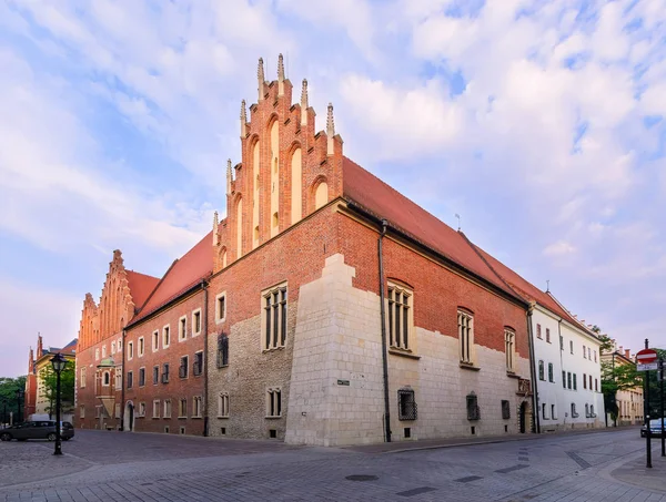 Ranní pohled na starověké architektury v Krakově. — Stock fotografie