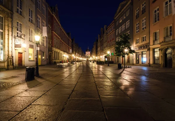 City of Gdansk in the early morning, — Stock Photo, Image
