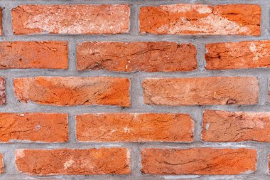 Tuğla duvar arka planı. Tuğla dokusu.