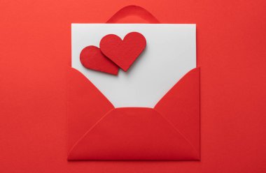 Sevgililer Günü aşk mektubu Düz zemin