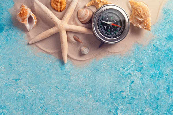 Minimaal Exotisch Concept Creatieve Lay Out Van Zandgolven Zee Zomer — Stockfoto