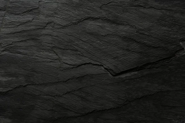 Czarne tło. Czarna tapeta z tablicy. Flat lay top view kopiuj przestrzeń Grunge texture. — Zdjęcie stockowe