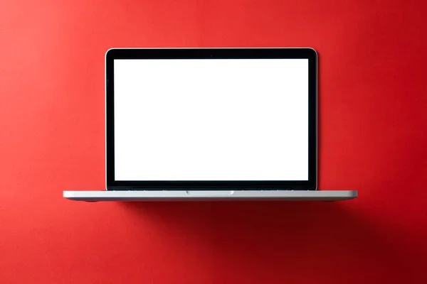 Laptop Blank Screen Mockup Concept Creative Workspace Background — Stock Photo, Image
