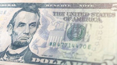 2020 küresel ekonomik krizi. Dolarlık banknot kapanıyor. Ekonomik ve finansal sembol.