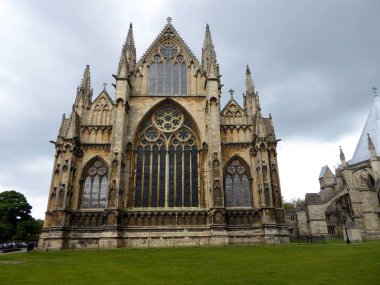 Lincoln cathedral, İngiltere'de Ortaçağ kilise 