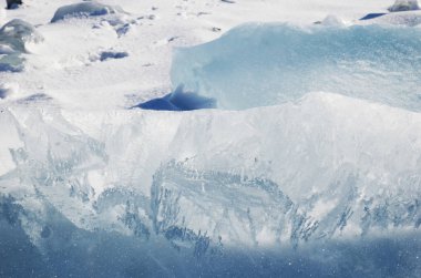 Dondurulmuş Deniz Baykal. Blue Ice sırtlar