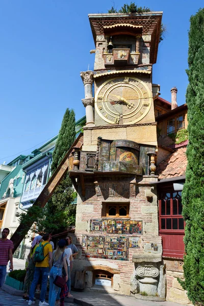 Tbilisi, Georgia - May, 08 2019: Rezo Gabriadze Falling tower, Marionette Theater. Tbilisi — Stock Photo, Image