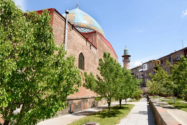 Blaue Moschee in Eriwan. 1766 in osmanisch-persischer Zeit erbaut — Stockfoto