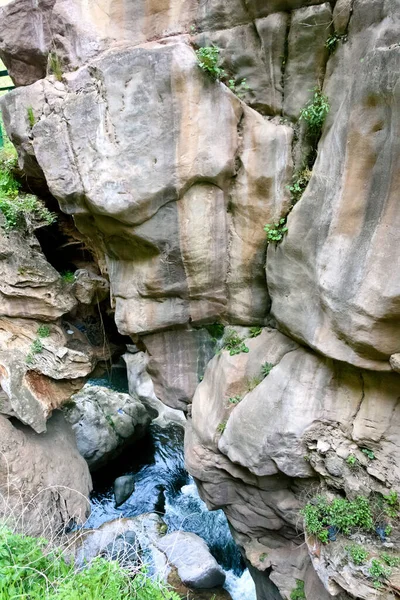 Vrotan River Gorge Duivelsbrug Satan Brug Armenië Vlakbij Tatev — Stockfoto