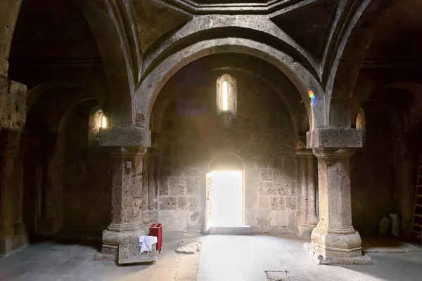 Dilijan, Armenia-May, 02 2019: interior room Surb Astvatsatsin, Ancient Armenian monastery Haghartsin — Stock Photo, Image