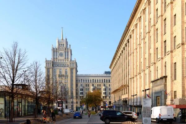 Moscow Russia Oct 2018 One Famous Stalinist Skyscrapers Moscow Background — Stock Photo, Image