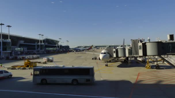 Time Lapse Of Aeropuerto Internacional de Incheon Seúl Corea del Sur — Vídeo de stock