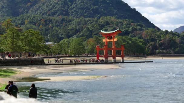 Miyajima itsukushima-Schrein UNESCO-Welterbe Japan Asien — Stockvideo