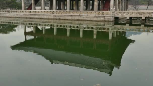 Vista del Palacio Gyeongbokgung Monumento Coreano en Seúl Corea Asia — Vídeos de Stock