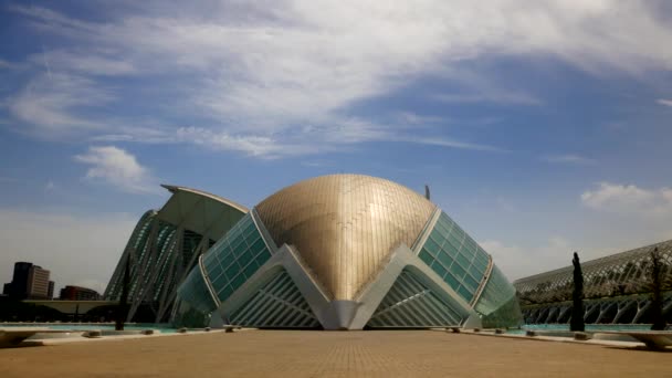 예술 및 과학 발렌시아 스페인 Timelapse 건축 시 — 비디오