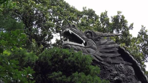 Traditionele kunst in Yu Garden In Shanghai China Azië — Stockvideo