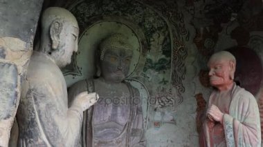 Sanat heykel heykel resimlere Maijishan mağarasını Çin Asya