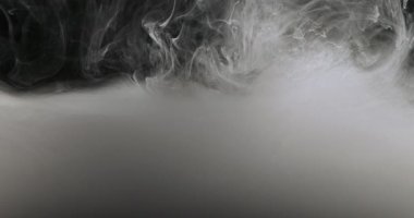 Konsept sanat beyaz boya su duman Slowmotion olarak