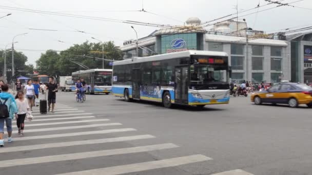 Beijing Çin Temmuz 2017 Pekin Çin Asya Kentsel Görünümü Trafik — Stok video