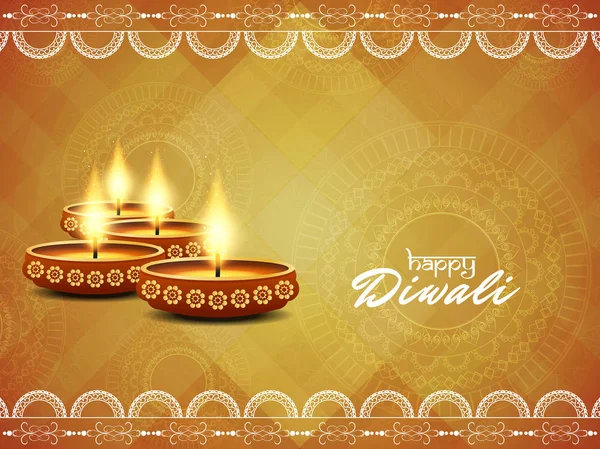 Resumen Feliz Diwali fondo religioso — Archivo Imágenes Vectoriales