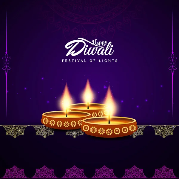 Аннотация Happy Diwali religious background — стоковый вектор