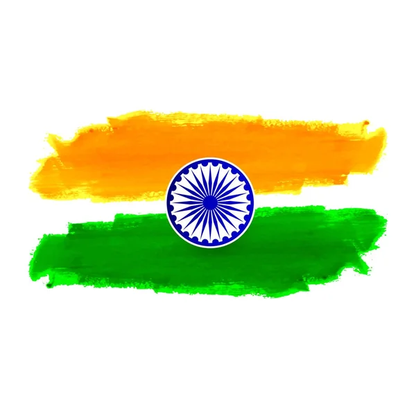 추상적인 인도 국기 테마 디자인 배경 — 스톡 벡터