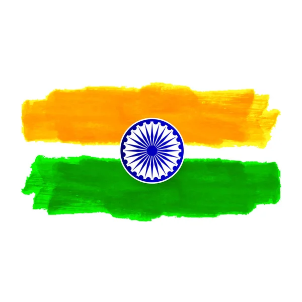 インドの旗のテーマ デザインの抽象的な背景 — ストックベクタ