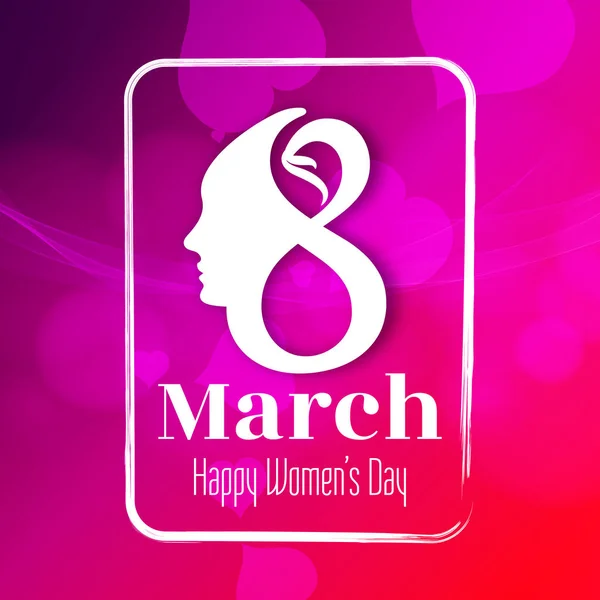 Résumé belle Happy Women's Day fond design — Image vectorielle
