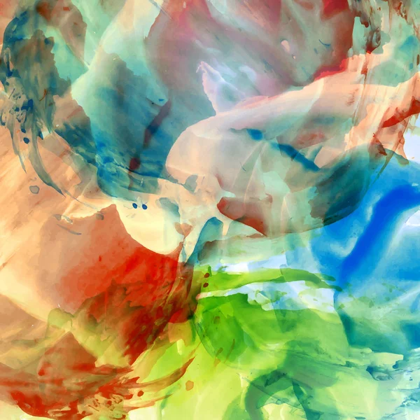 色彩豊かな水彩画の背景 — ストックベクタ