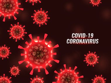 Modern covid-19 koronavirüs hücre arkaplan vektörü
