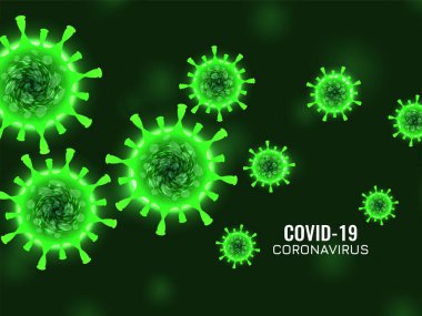 Coronavirus covid-19 konsept arkaplan vektörü