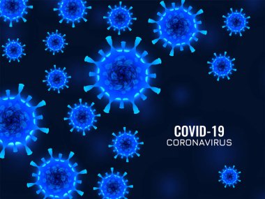 Soyut covid-19 koronavirüs enfeksiyon arka plan vektörü
