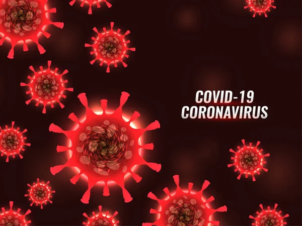 Moderner Covid Coronavirus Zellhintergrundvektor — Stockvektor