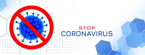 Stop Covid Coronavirus Sciousness Banner Vector - Stok Vektor