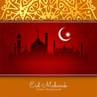 Bayram Mübarek festivali arka plan vektörünü selamlıyor