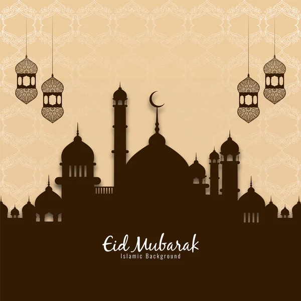 Eid Mubarak Background Vector — Stock Vector