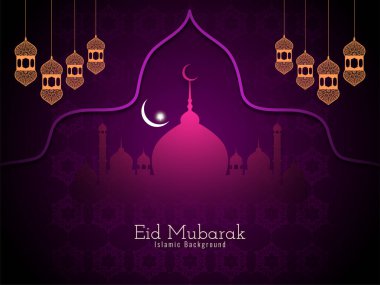 Kurban Mübarek İslami Festivali arka plan vektörünü selamlıyor