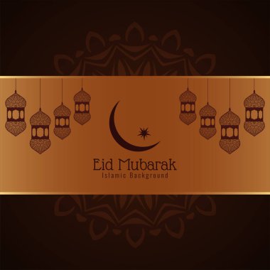 Kurban Mübarek İslami Festivali arka plan vektörünü selamlıyor