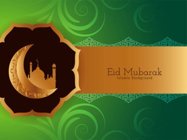 Kurban Mübarek İslami Festivali arka plan vektörünü selamlıyor