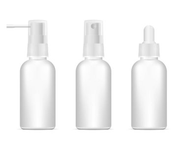 3d illüstrasyon boş ilaç kutusu seti