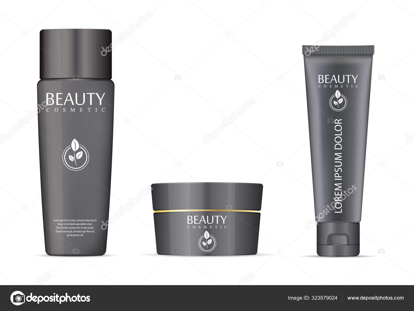 Download Cosmetic Bottles Mockup Set Cream Jar Bottle Vector Image By C Sergiibaibak Vector Stock 323579024