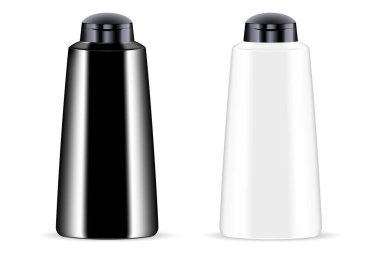 Jöle, losyon ve krem için hazırlanmış kozmetik şişeleri.