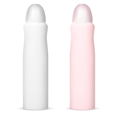 Deodorant spreyi, alüminyum kutu maketi. 3d Vektör