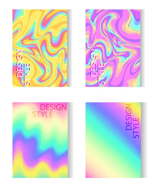 Modèles abstraits set design de couverture moderne — Image vectorielle