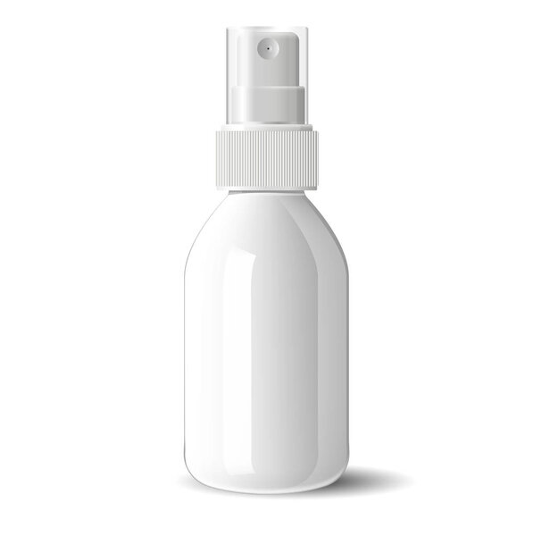 Glossy glass plastic Cosmetic bottle sprayer