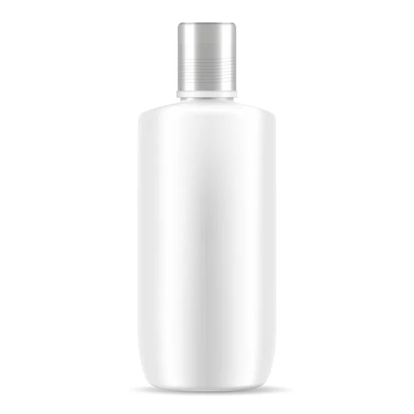 Bílý šampón kosmetické láhve mockup. Realistické — Stockový vektor
