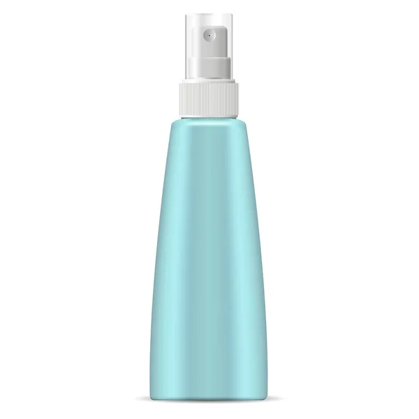 Dozownik spray kosmetyczny butelka makieta w morzu — Wektor stockowy