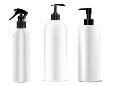 Dispenser şişe pompa spreyi seti. Kozmetik Model